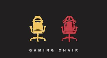 gaming zon lekfull gaming stol vektor uppsättning för kreativ mönster