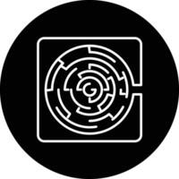 Labyrinth-Vektor-Symbol vektor