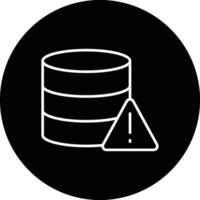 Datenbank warnen Vektor Symbol