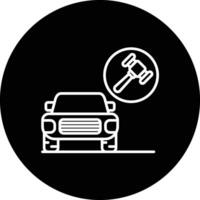 Auto Versteigerung Vektor Symbol