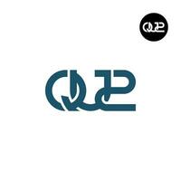 Brief qu2 Monogramm Logo Design vektor