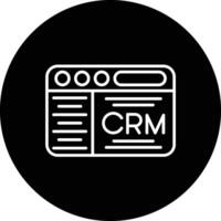 CRM-Vektorsymbol vektor