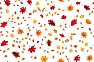Herbst Musterdesign Hintergrund mit fallenden Blättern. vektor