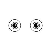 Augen Symbol Vektor. sehen Illustration unterzeichnen. Uhr Symbol oder Logo. vektor