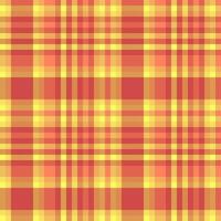 Plaid Hintergrund Tartan von Muster Vektor Textil- mit ein nahtlos Textur prüfen Stoff.