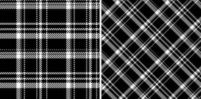 Vektor Textil- Muster von Hintergrund Stoff Textur mit ein Tartan Plaid prüfen nahtlos.