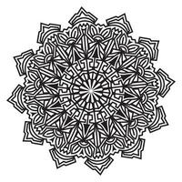 dekorativ mandala av abstrakt meditativ illustration henna design vektor