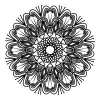 Arabesken-Mandala-Design der Musterzeichnung für muslimische Erwachsene Motiv vektor