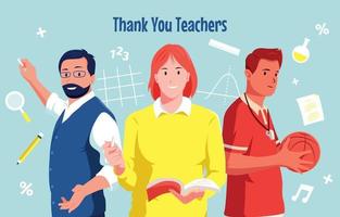 Happy Teachers Day Hintergrundkonzept vektor