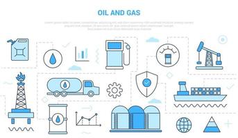 olje- och gasindustrins konceptkampanj vektor