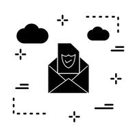 Vektor-E-Mail-Symbol vektor