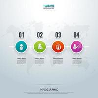 Timeline-Business-Infografik. Vektor-Illustration vektor