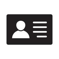 id kort ikon samling. anställd kontorist kort, förare licens, Identifiering kort, personal Identifiering kort symbol. design för hemsida och mobil app. vektor