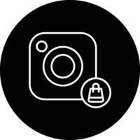 einkaufbar instagram Galerien Vektor Symbol