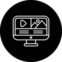 Video-Editor-Vektorsymbol vektor