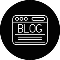 blog vektor ikon