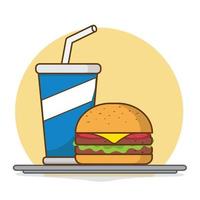 Fast-Food-Designillustration vektor