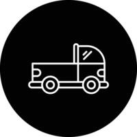 Pickup-Truck-Vektor-Symbol vektor