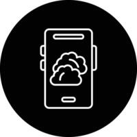 Wetter-App-Vektorsymbol vektor