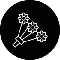 Vektor-Symbol für Blumenstrauß vektor