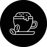 kaffe latte vektor ikon