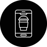 Kaffee Handy, Mobiltelefon Vektor Symbol