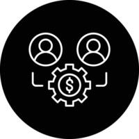Crowdfunding-Vektorsymbol vektor