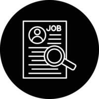Job Analyse Vektor Symbol