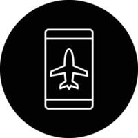 Flugzeug Modus aktiv Vektor Symbol