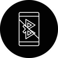 Bluetooth deaktiviert Vektor Symbol