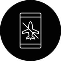 Flugzeug Modus inaktiv Vektor Symbol