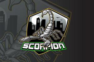 Skorpion E-Sport-Team-Logo-Vorlage vektor