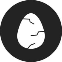 knäckt ägg vektor ikon