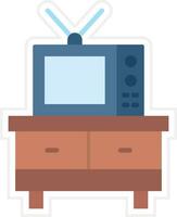 Fernseher Stand Vektor Symbol
