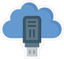 Wolke USB Vektor Symbol