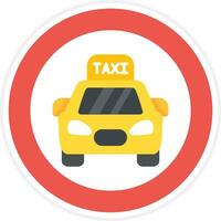 taxi signal vektor ikon