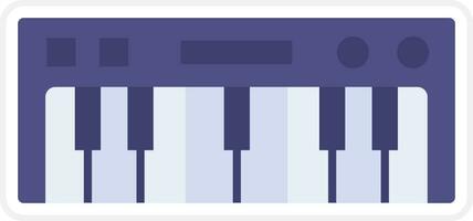 Klaviertastatur-Vektorsymbol vektor