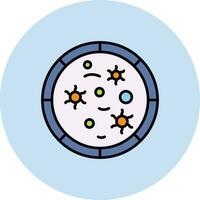mikrobiologi vektor ikon