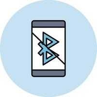 Bluetooth deaktiviert Vektor Symbol