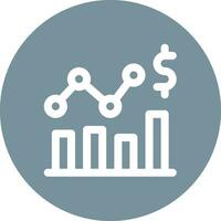 Markt Statistiken Vektor Symbol