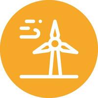 Vektorsymbol für Windkraft vektor