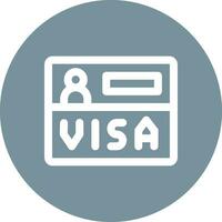 Visa-Vektor-Symbol vektor