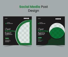 modern social media posta design eller vektor illustratör