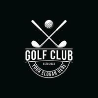 golf klubb logotyp vektor design aning