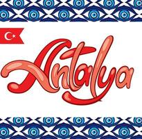 Logo Design mit turkiye Text vektor