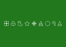 Gruß Karte oder Post Karte oder Geschenk Karte mit Weiß Weihnachten Symbol Muster und grau Hintergrund Vorlage vektor