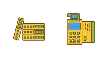 Bindemittel und pos Terminal Symbol vektor