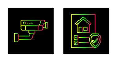 cctv und Schutz Symbol vektor