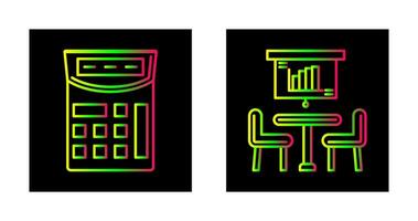 Taschenrechner und Treffen Symbol vektor