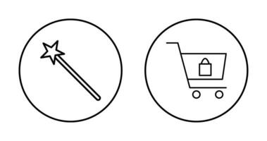Magie und Einkaufen Symbol vektor